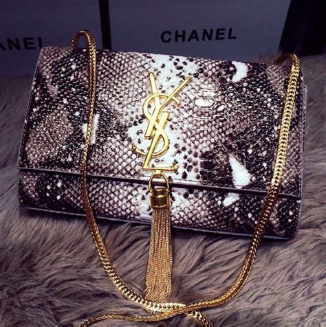 ysl snake print bag